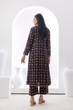 NF-236 Brown Printed 2pc Stitched Suit