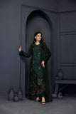 NF-5896 Green Khaddi Cotton 2pc Stitched Suit