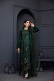 NF-5896 Green Khaddi Cotton 2pc Stitched Suit