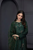 NF-5896 Green Khaddi Cotton 2pc Stitched Suit
