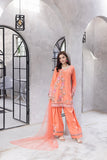 NF-6513 Peach Cotton Stitched 2pc Suit