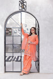 NF-6513 Peach Cotton Stitched 2pc Suit
