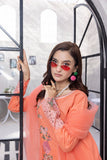 NF-6513 Peach Cotton Stitched 2pc Suit