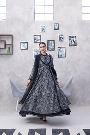 NF-6336 Black Printed Stitched Frock
