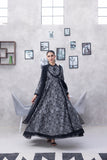 NF-6336 Black Printed Stitched Frock