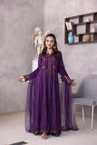 NF-5952 Purple Chiken Stitched Frock