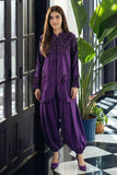 NF-6805 Purple Silk 2PC Stitched