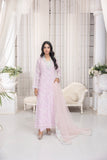NF-6229 Baby Pink Chiffon Sttiched 3Pc Suit