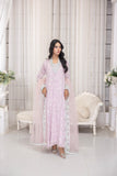 NF-6229 Baby Pink Chiffon Sttiched 3Pc Suit