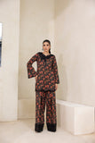 NF-6257 Black Printed Stitched 2Pc Suit
