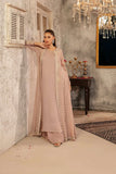 NF-6293 Pink Chiffon Stitched Coat with Inner