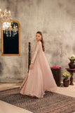 NF-6293 Pink Chiffon Stitched Coat with Inner