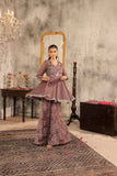 NF-6531 Grey Chiffon / Net Stitched 2Pcs Suit