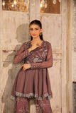 NF-6531 Grey Chiffon / Net Stitched 2Pcs Suit