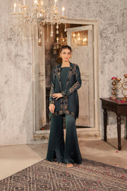 NF-6542 Teal Green Silk Stitched 2Pc