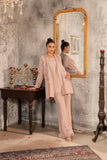 NF-6539 Pink Silk Stitched 2Pc Suit