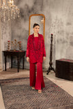 NF-5986 Maroon Silk Stitched 2Pc Suit