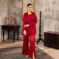 NF-5986 Maroon Silk Stitched 2Pc Suit