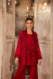 NF-5986 Maroon Silk Stitched 2Pc Suit