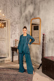 NF-6367 Sea Green Silk Stitched 2Pc Suit