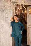 NF-6367 Sea Green Silk Stitched 2Pc Suit