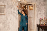NF-6367 Sea Green Silk Stitched 2Pc Suit