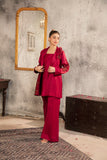 NF-6297 Pinkish Maroon Silk Stitched 2Pc Suit