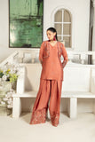 NF-5990 Rose Gold Silk 2Pc Stitched Suit
