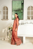 NF-5990 Rose Gold Silk 2Pc Stitched Suit