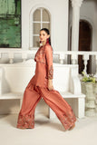 NF-5990 Rose Gold Silk 2Pc Stitched Suit