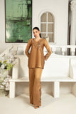NF-6372 Golden Silk 2pcs Stitched Suit