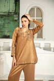 NF-6372 Golden Silk 2pcs Stitched Suit