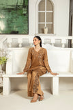 NF-6372 Golden Silk 2pcs Stitched Suit