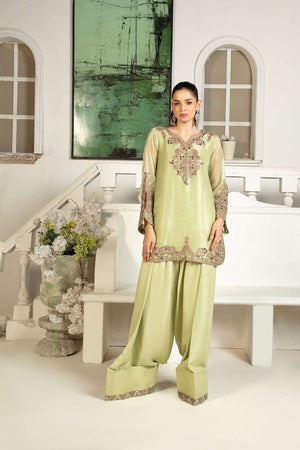 NF-6442 Mint Green Maisori 2Pc Stitched Dress
