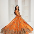 NB-6695 Rust Maxi Bridal 3Pc Suit