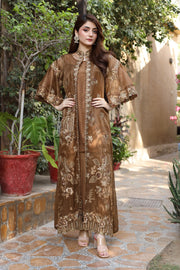 NF-5474 Golden Masori Stitched Gown