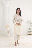 NF-5741 O.White Silk Stitched 2Pc Suit