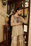 NF-5811 Ivory Gharara Stitched Suit