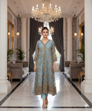 NF-5976 Ferozi Maisori Stithced Frock