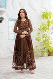 NF-6577 Brown Masori Frock Stitched