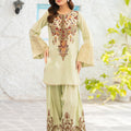 NF-6727 Pistachio Light Lawn Stitched 2PC
