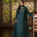 NF-6757 Teal Green Stitched 2PC Suit
