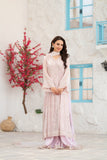 NF-6830 Pink Chiffon Stitched 2PC Suit