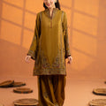 NF-6913 Antique RawSilk 2PC Stitched Dress