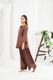 NF-6495 Brown Cotton Stitched 2PC