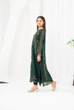 NF-6834 Bottle Green Chiffon Stitched 2PC