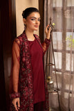 NF-6436 Maroon Net Stitched Coat With inner