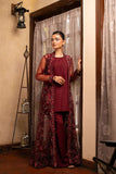NF-6436 Maroon Net Stitched Coat With inner