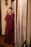 NF-6436 Maroon Net Stitched Coat With inner