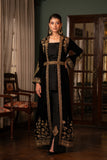 NF-6366 Black Valvet Stitched Coat